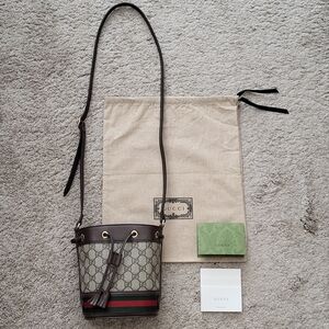 Authentic Gucci Ophidia Mini Bucket Bag